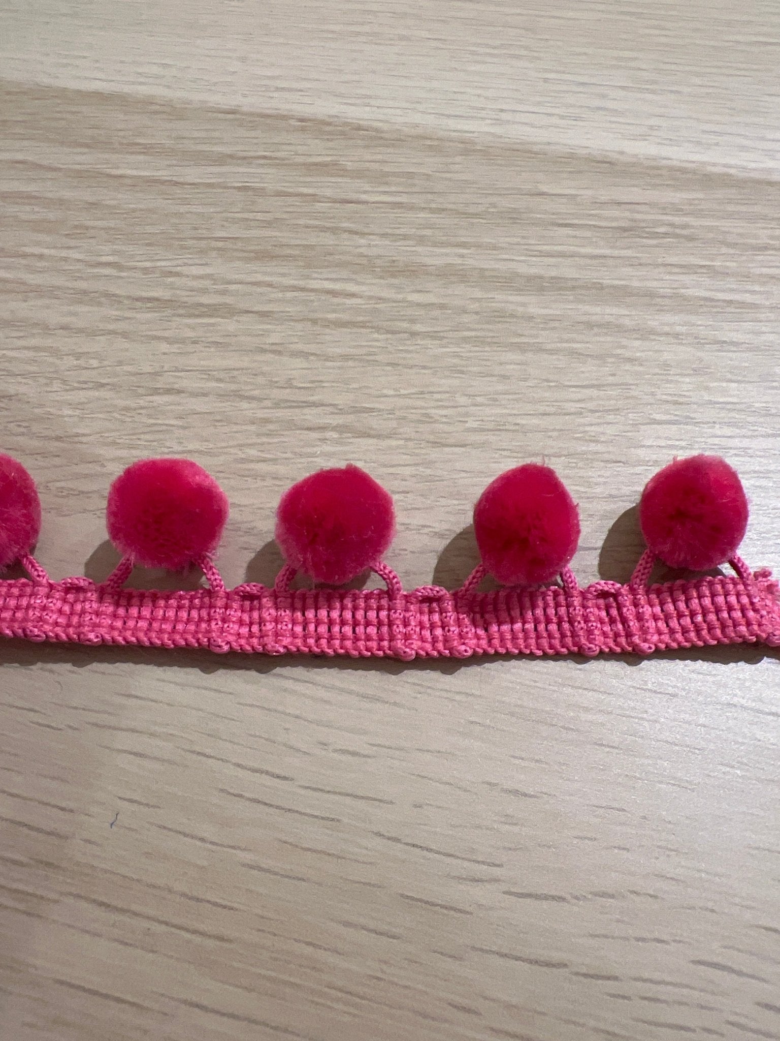 28mm PomPom trim - Violet Elizabeth - Haberdashery