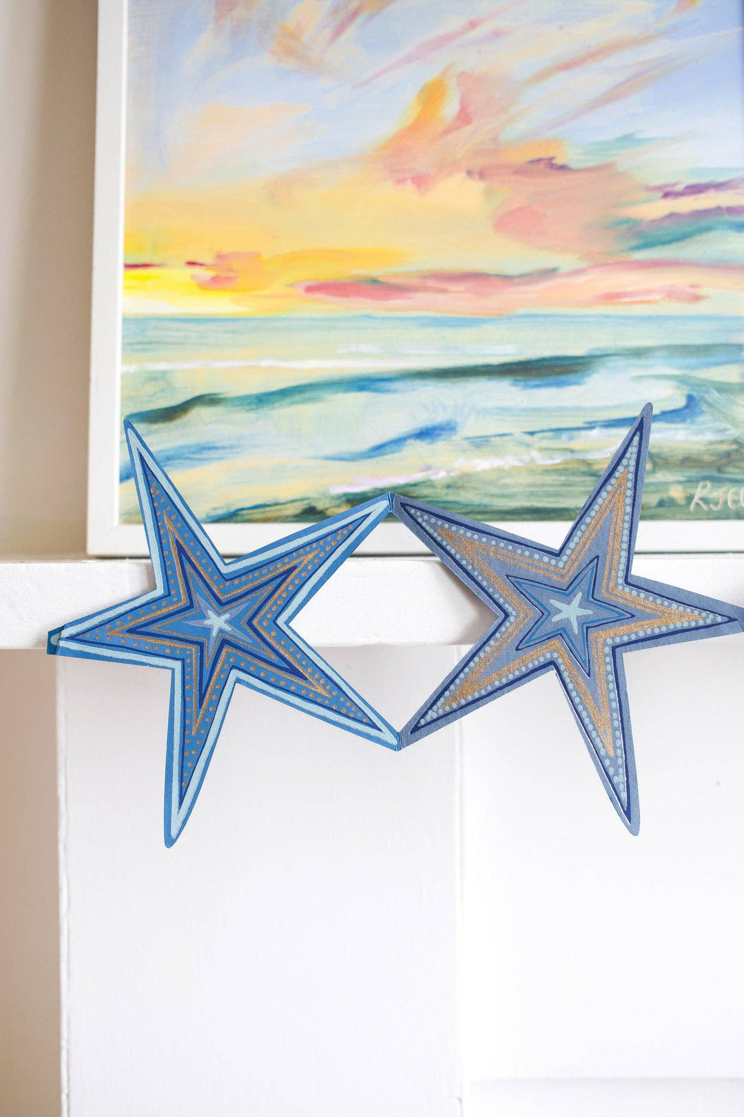UK/EU: Stars Concertina Garland