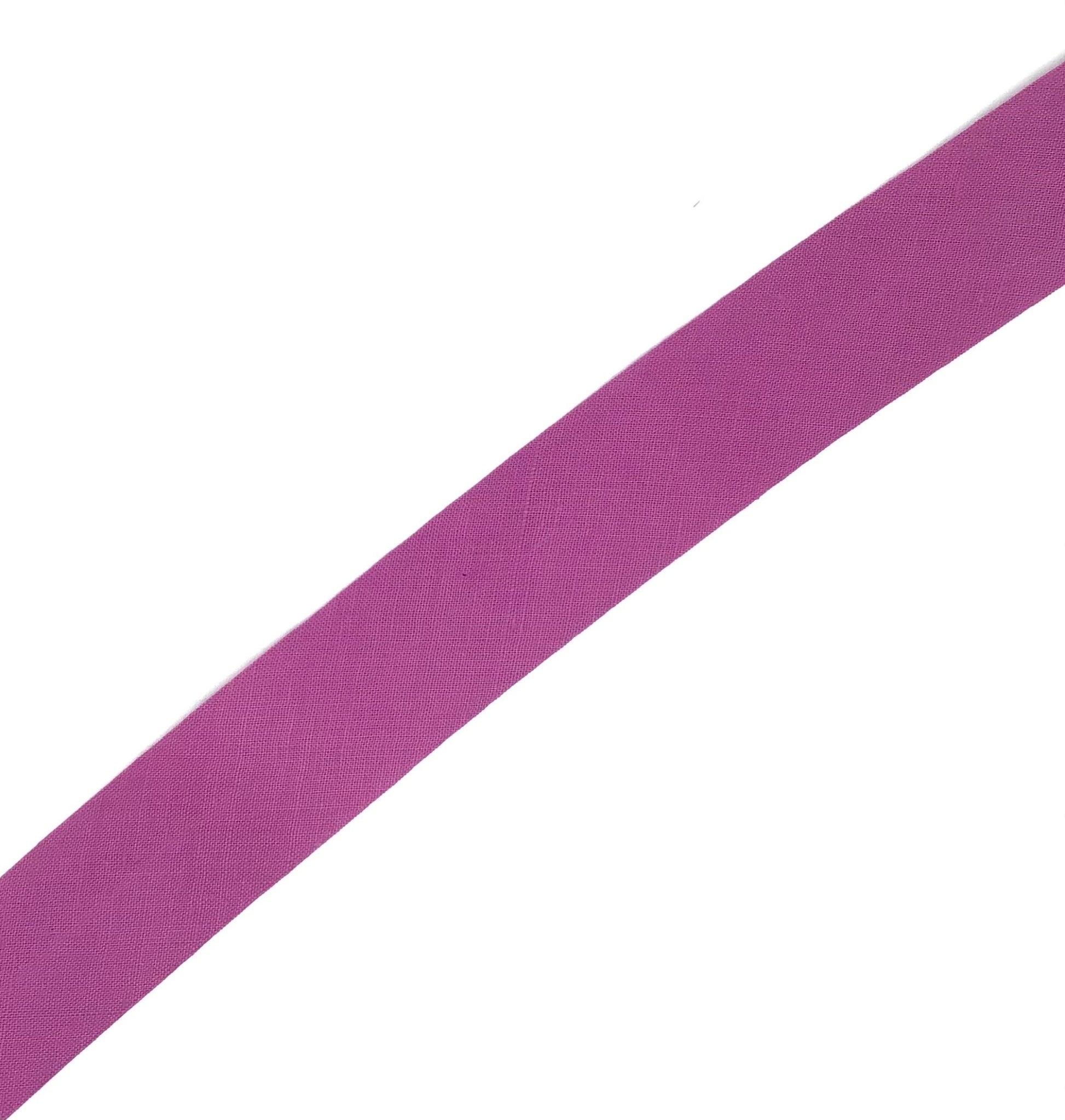 30mm bias binding - Violet Elizabeth - Haberdashery