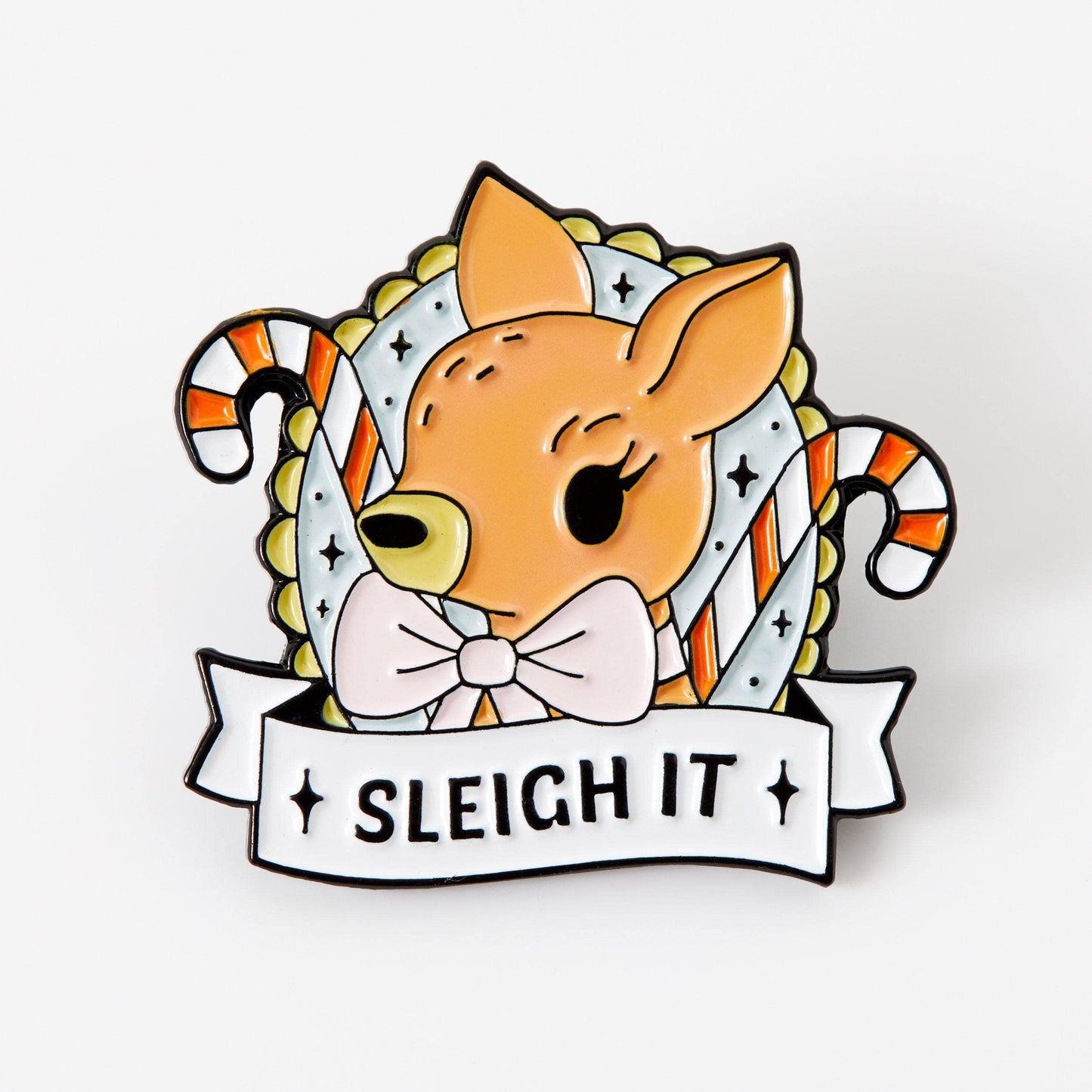 Sleigh It Enamel Pin