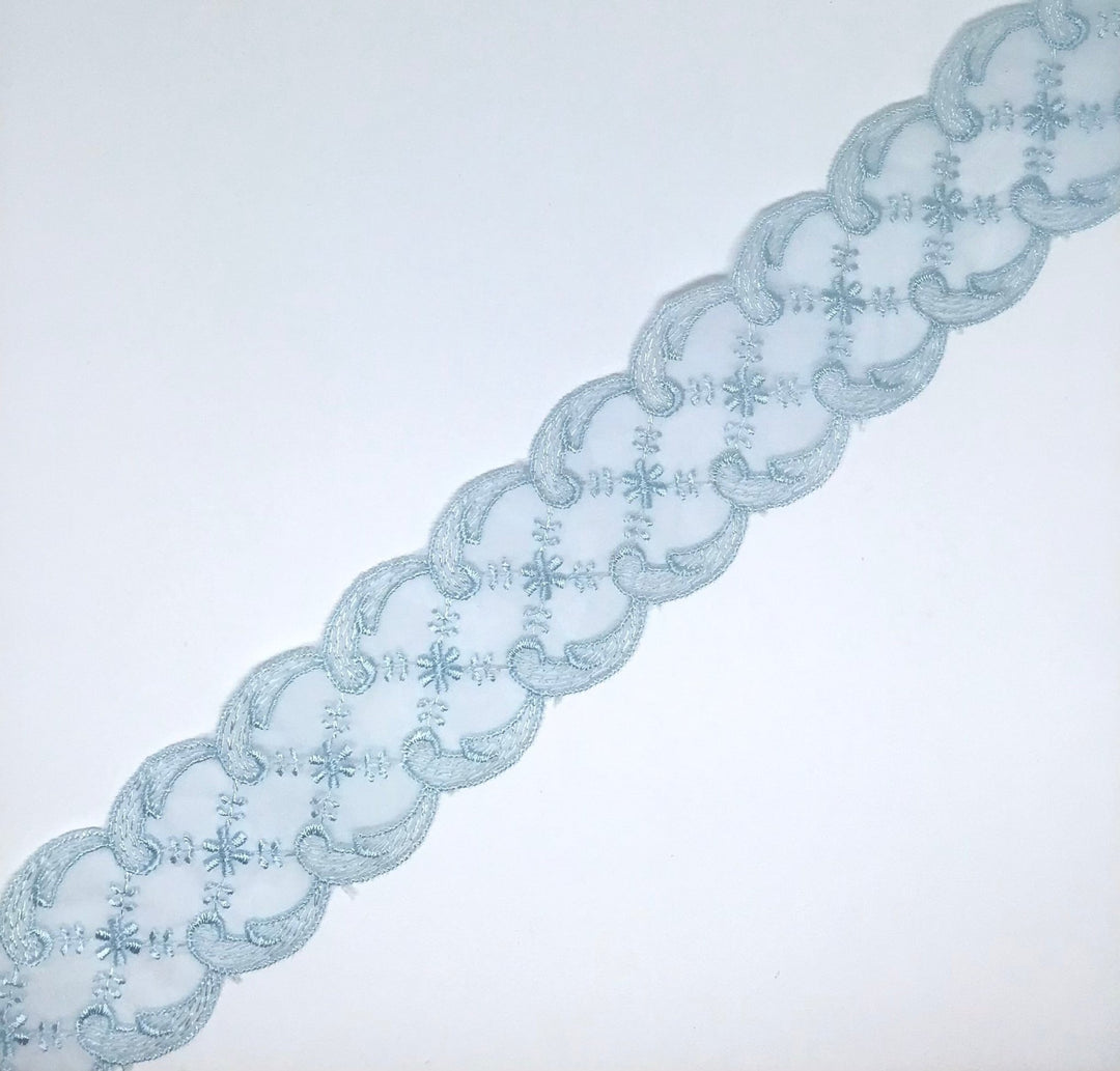 45mm Pale Blue Lace - Violet Elizabeth - Haberdashery