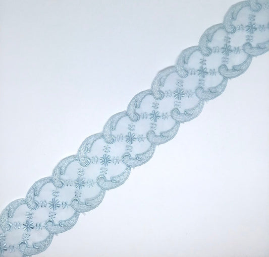 45mm Pale Blue Lace - Violet Elizabeth - Haberdashery
