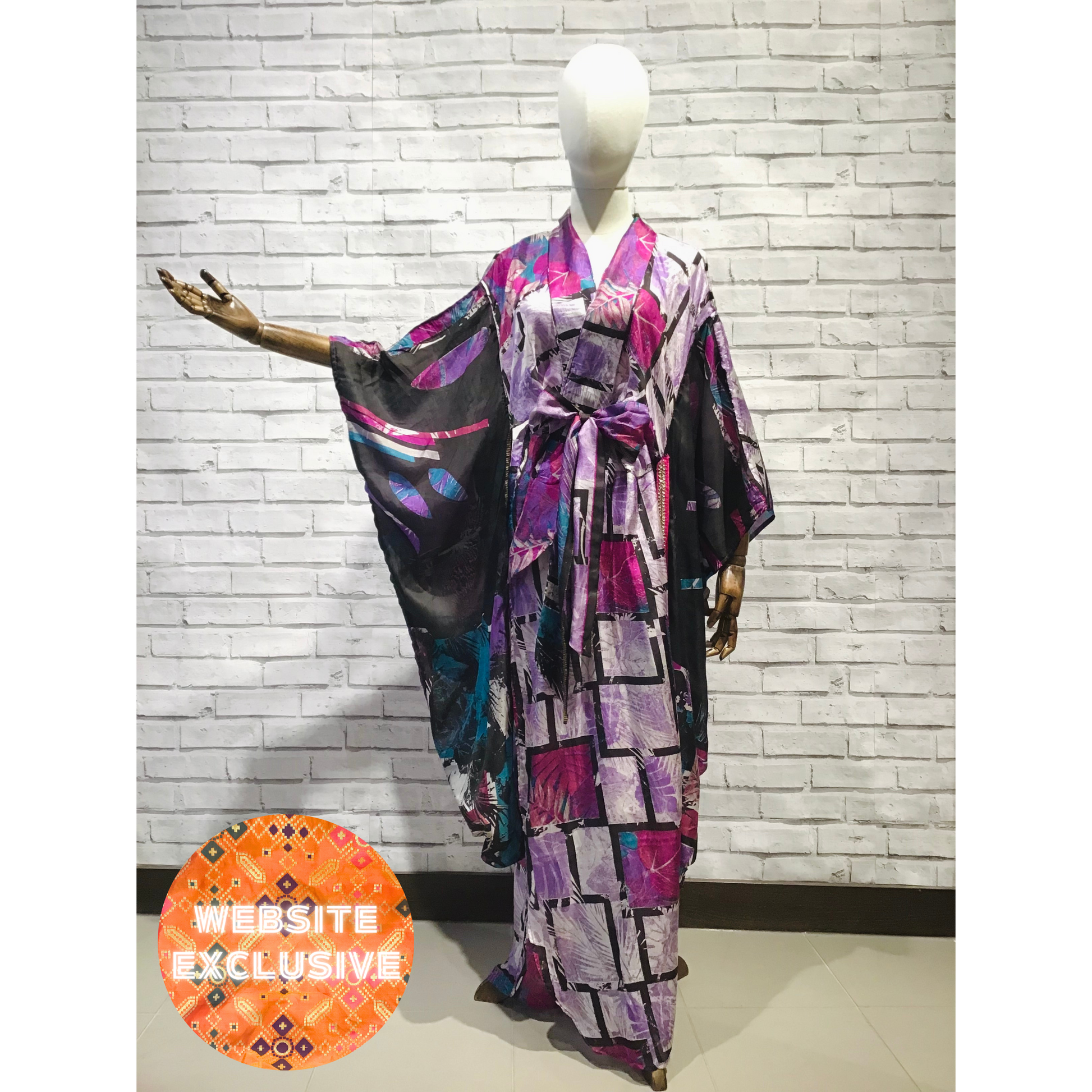 Blanche Devereaux Silk kimono - Violet Elizabeth