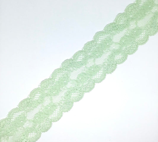55mm Apple Green Lace - Violet Elizabeth - Haberdashery