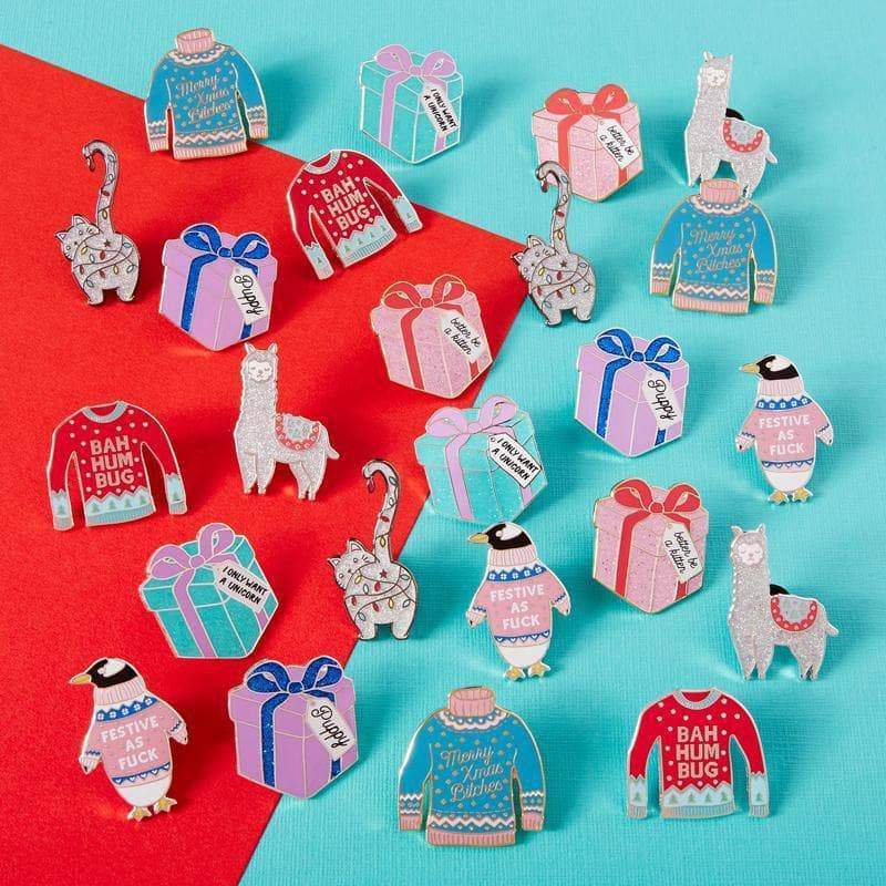 Christmas Kitty Enamel Pin