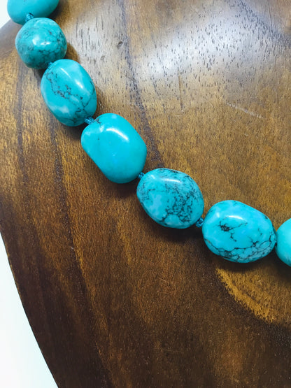 Turquoise Treasure Natural stone Necklace - Violet Elizabeth