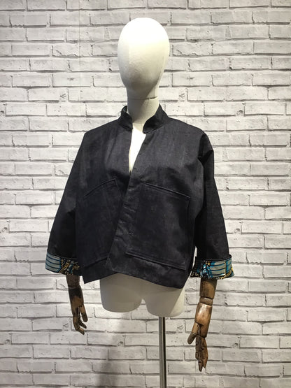 Shoreline Beats Denim Jacket - Violet Elizabeth