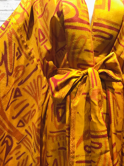 Lion King silk kimono - Violet Elizabeth