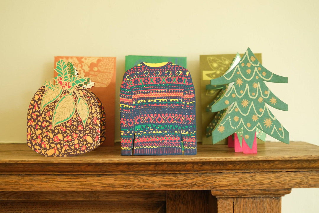 UK/EU: Christmas Tree Concertina Card