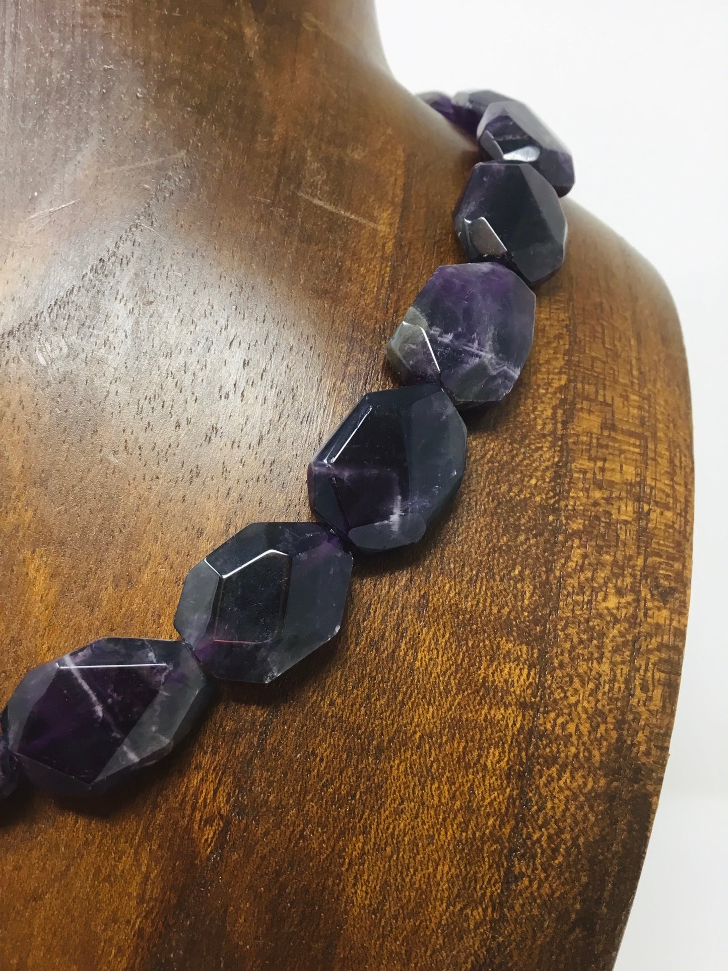 Amethyst Abundance Natural Stone Necklace - Violet Elizabeth