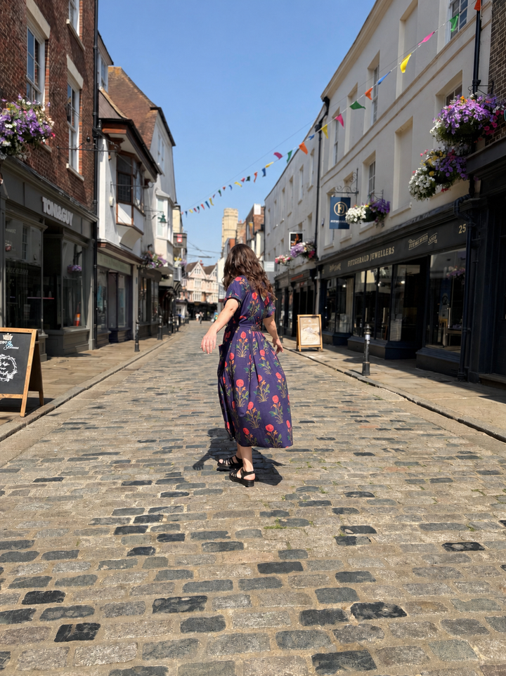 Floral Wilderness Wrap Dress
