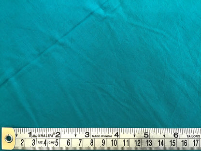 Bright blue Plain coloured Fabric 100% Cotton