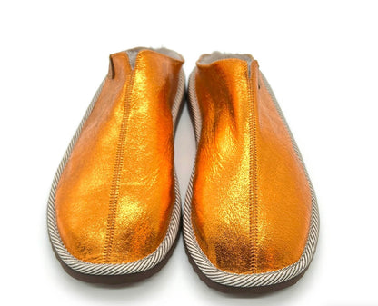 Tangerine Dream metallic slippers - Violet Elizabeth