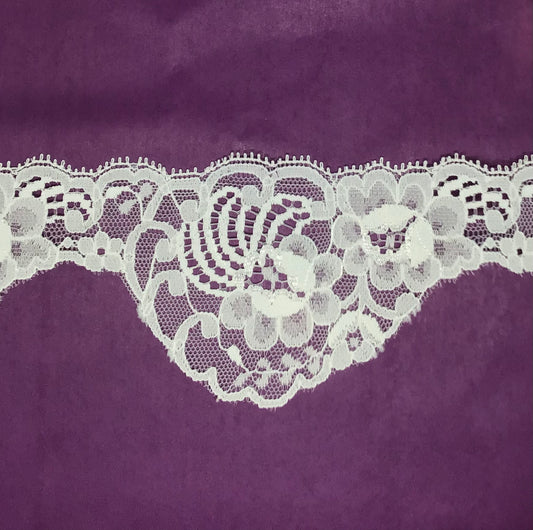 75mm Off White Lace