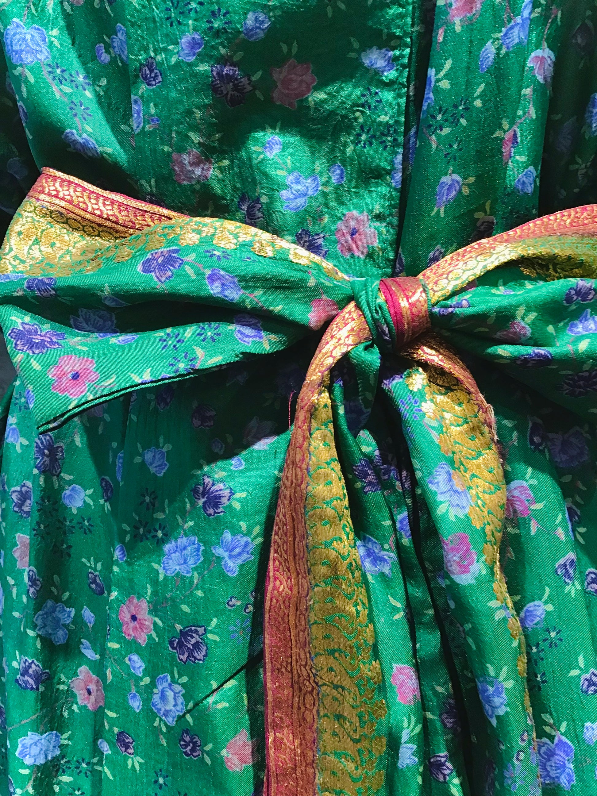 Nazdeek Woodland Silk Kimono - Violet Elizabeth