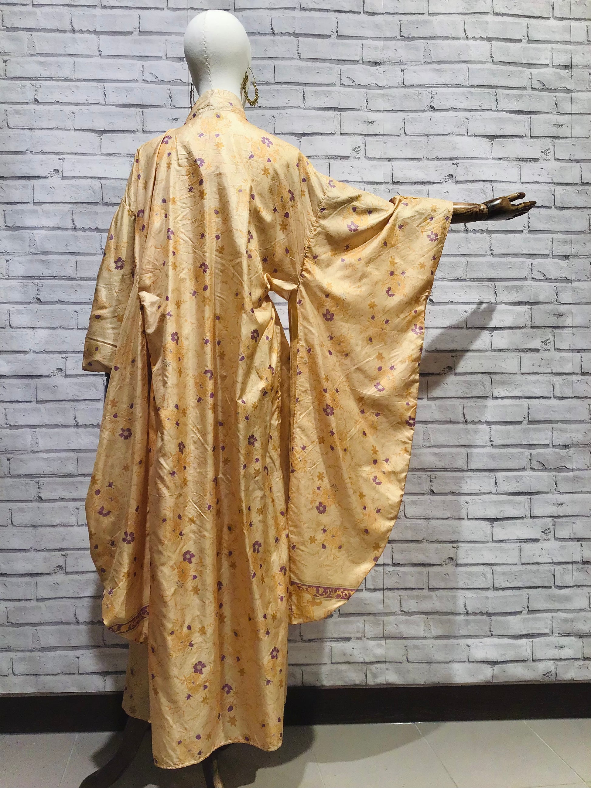 Art Deco Goddess Silk Kimono - Violet Elizabeth