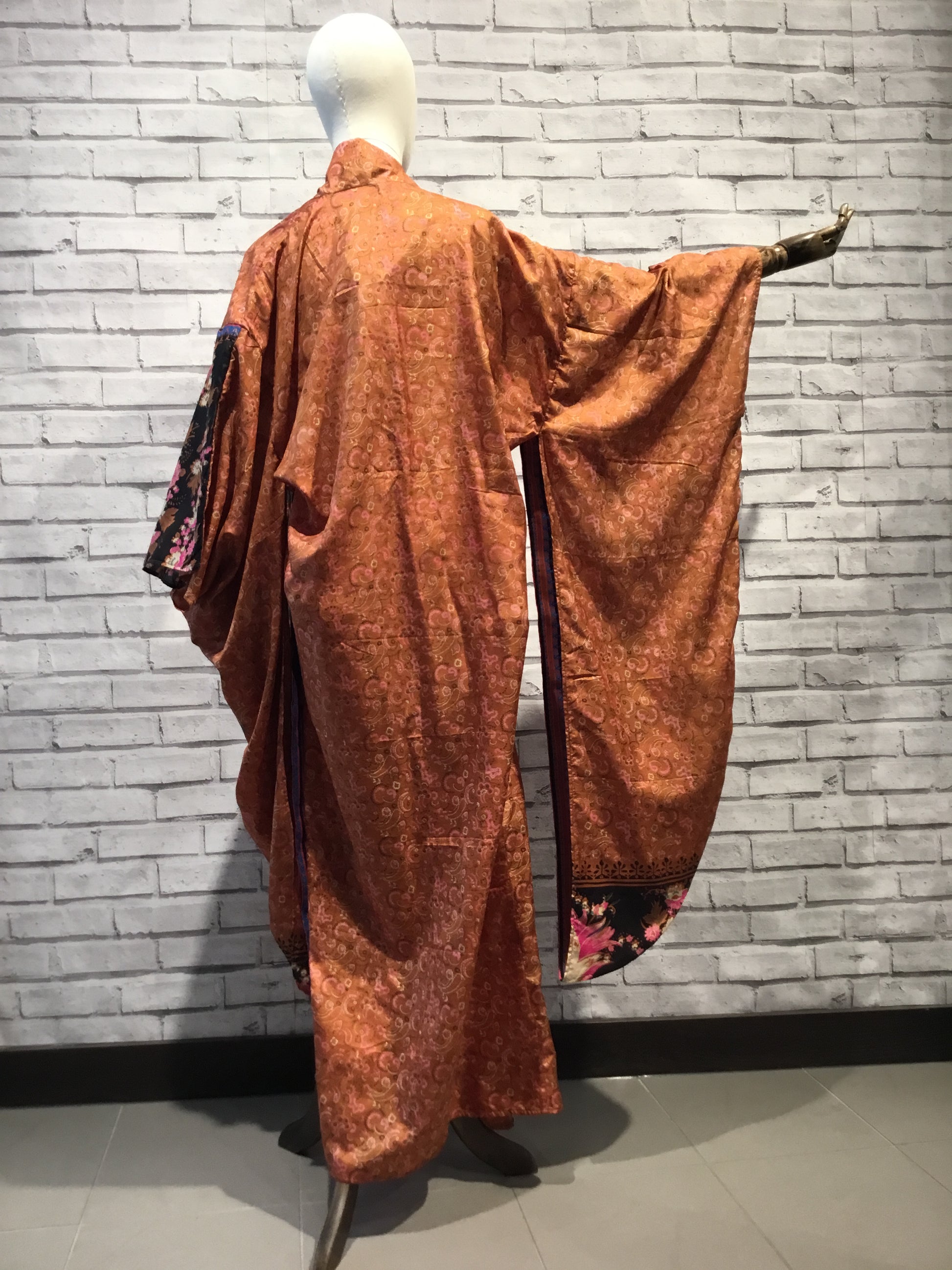 Dusky Coppertail Silk Kimono - Violet Elizabeth