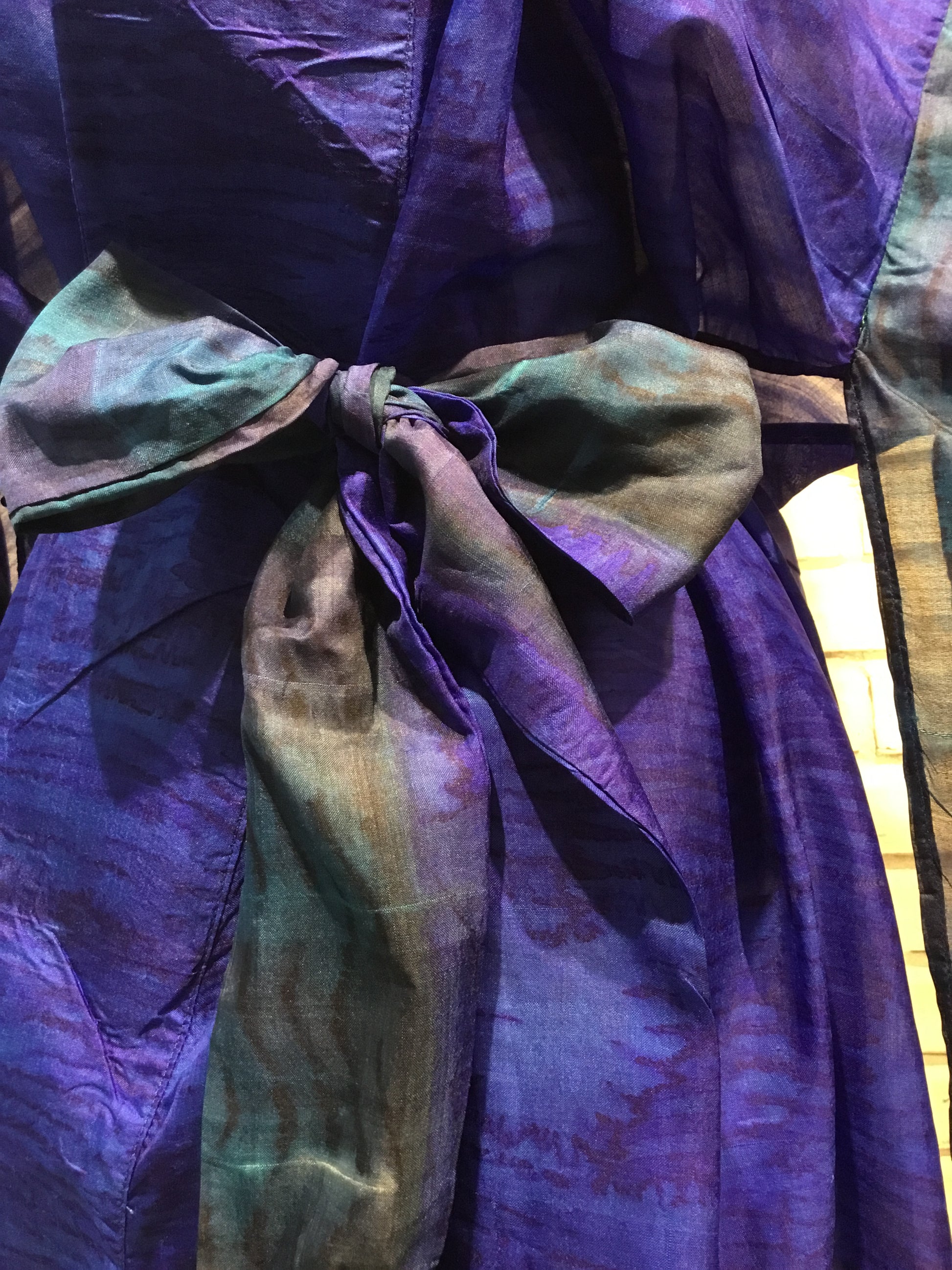 Sapphire Moonrise Silk Kimono - Violet Elizabeth