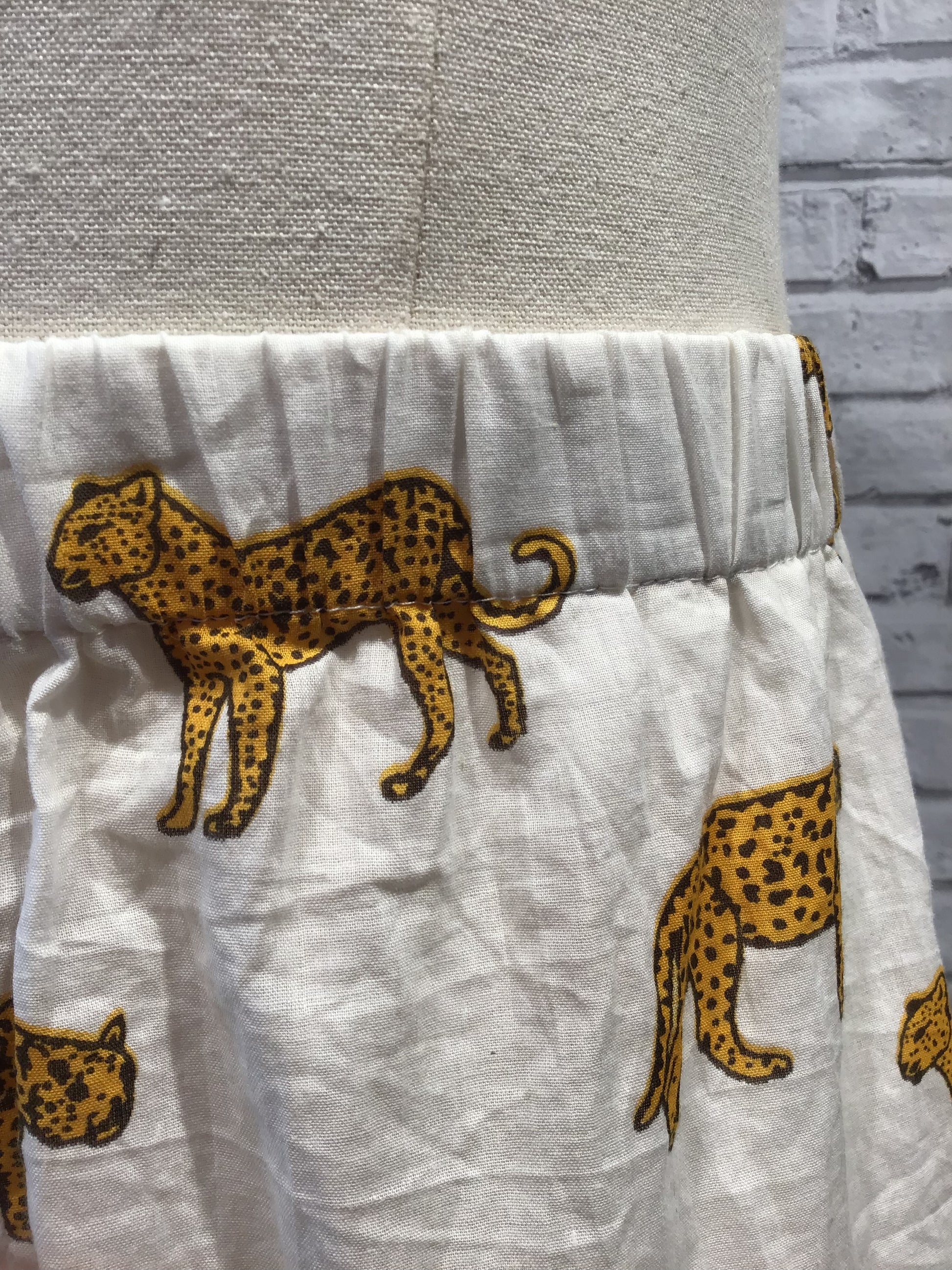 White leopard cotton boxer shorts - Violet Elizabeth
