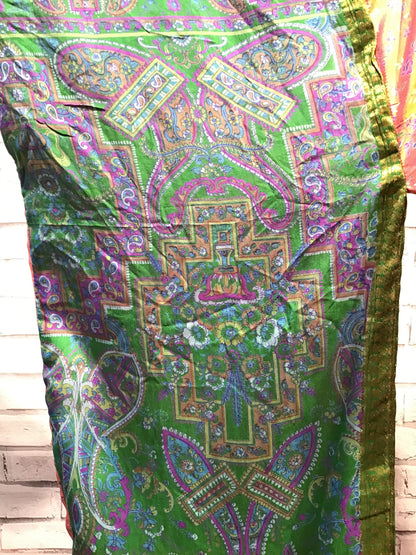 Luminescent Liana Silk Kimono - Violet Elizabeth