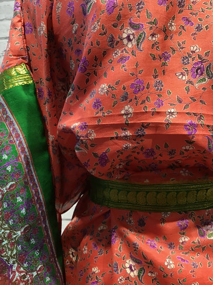 Divine Harappa Silk Kimono - Violet Elizabeth