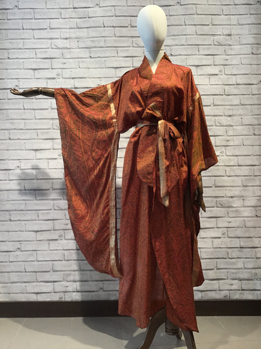 Sun kissed Aphrodite Silk Kimono - Violet Elizabeth
