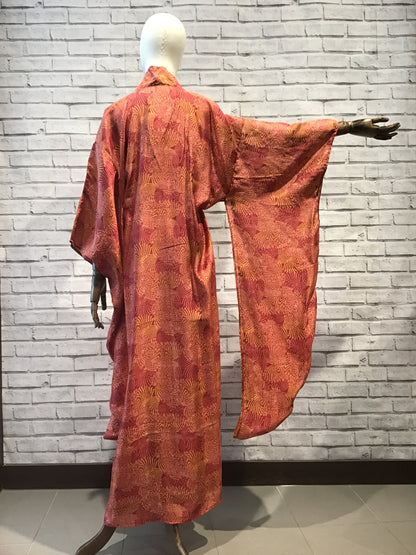 Golden Firebird Silk Kimono - Violet Elizabeth