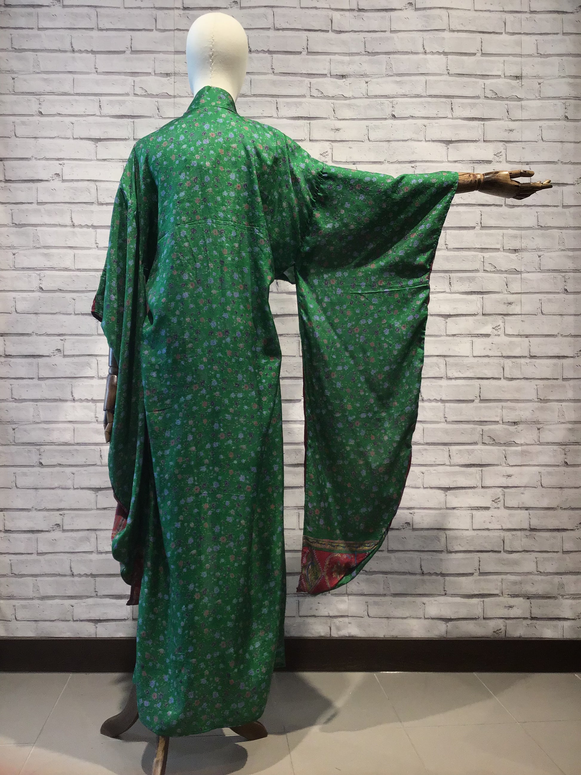 Nazdeek Woodland Silk Kimono - Violet Elizabeth