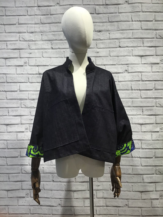 Swallows in Flight Denim Jacket - Violet Elizabeth