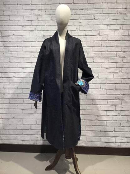Burnished Wonder Denim Coat - Violet Elizabeth