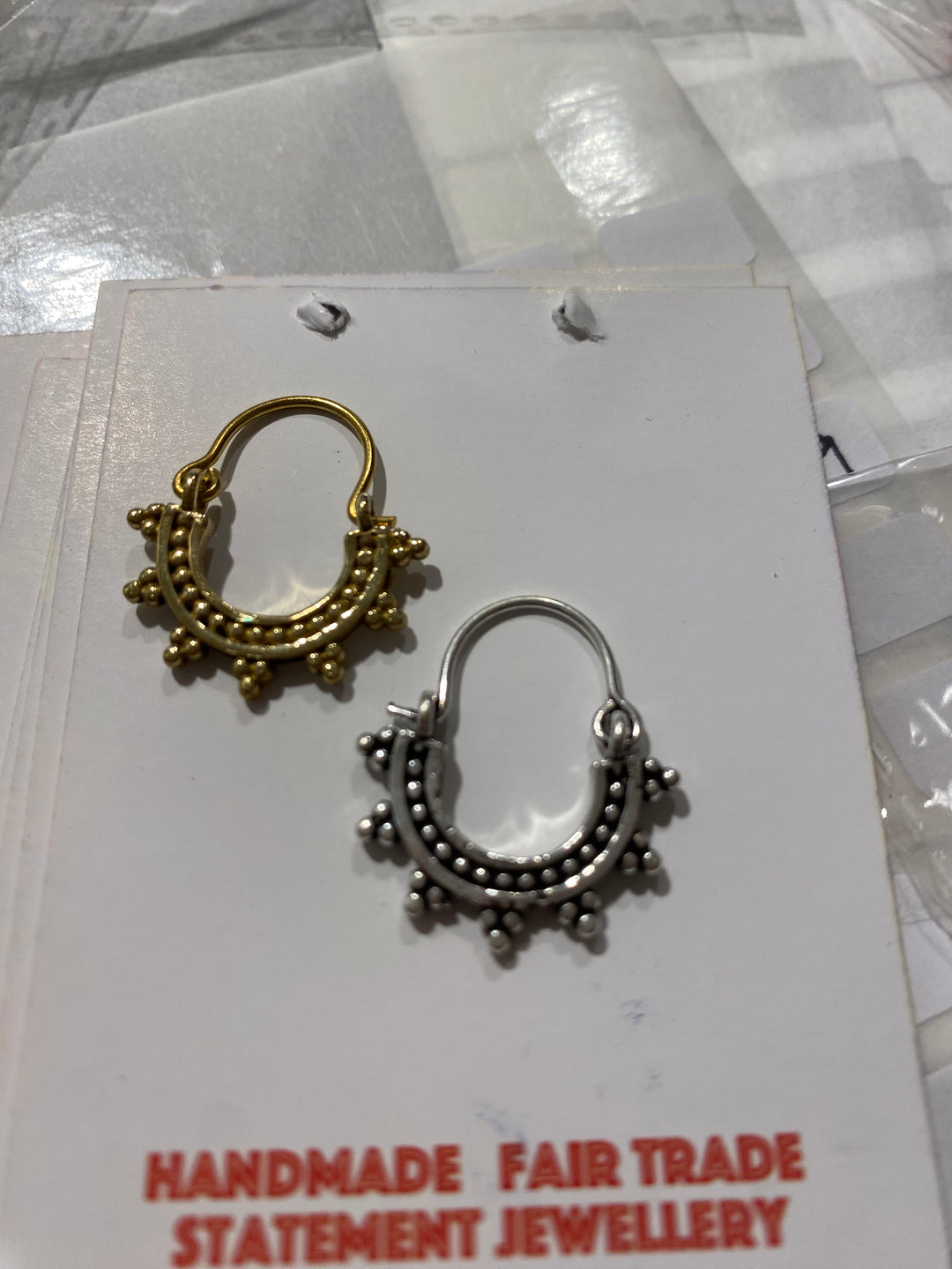 Mini dotty hoop earring - Violet Elizabeth