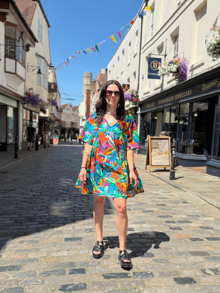 Hot Tropics Mai Tai: Knee Length Summer Dress