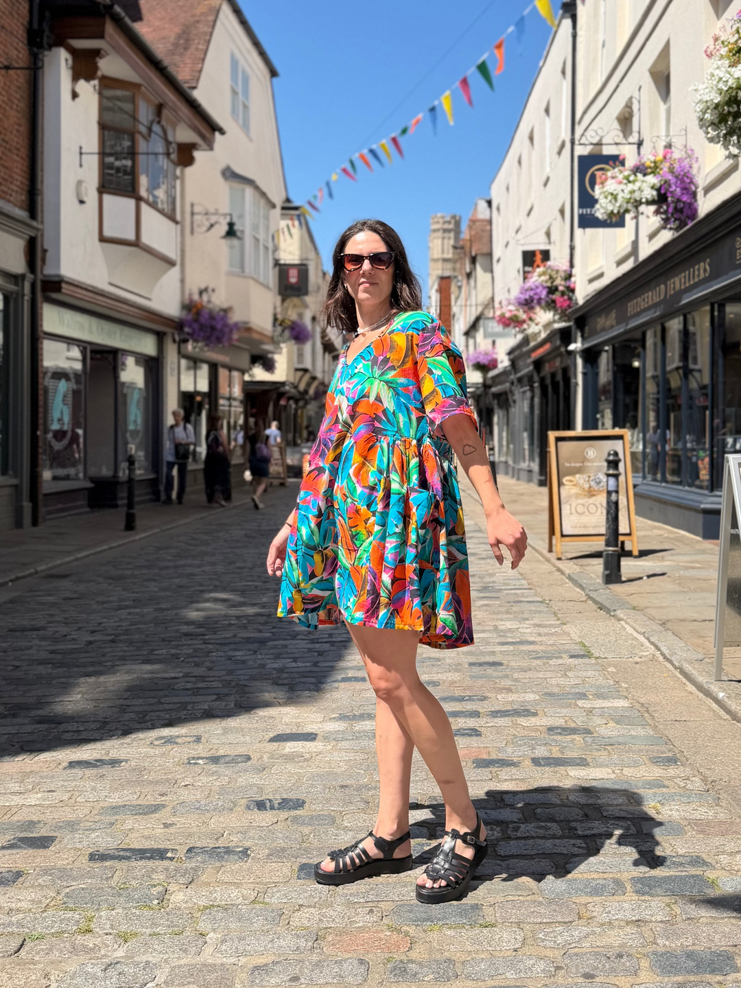 Hot Tropics Mai Tai: Knee Length Summer Dress