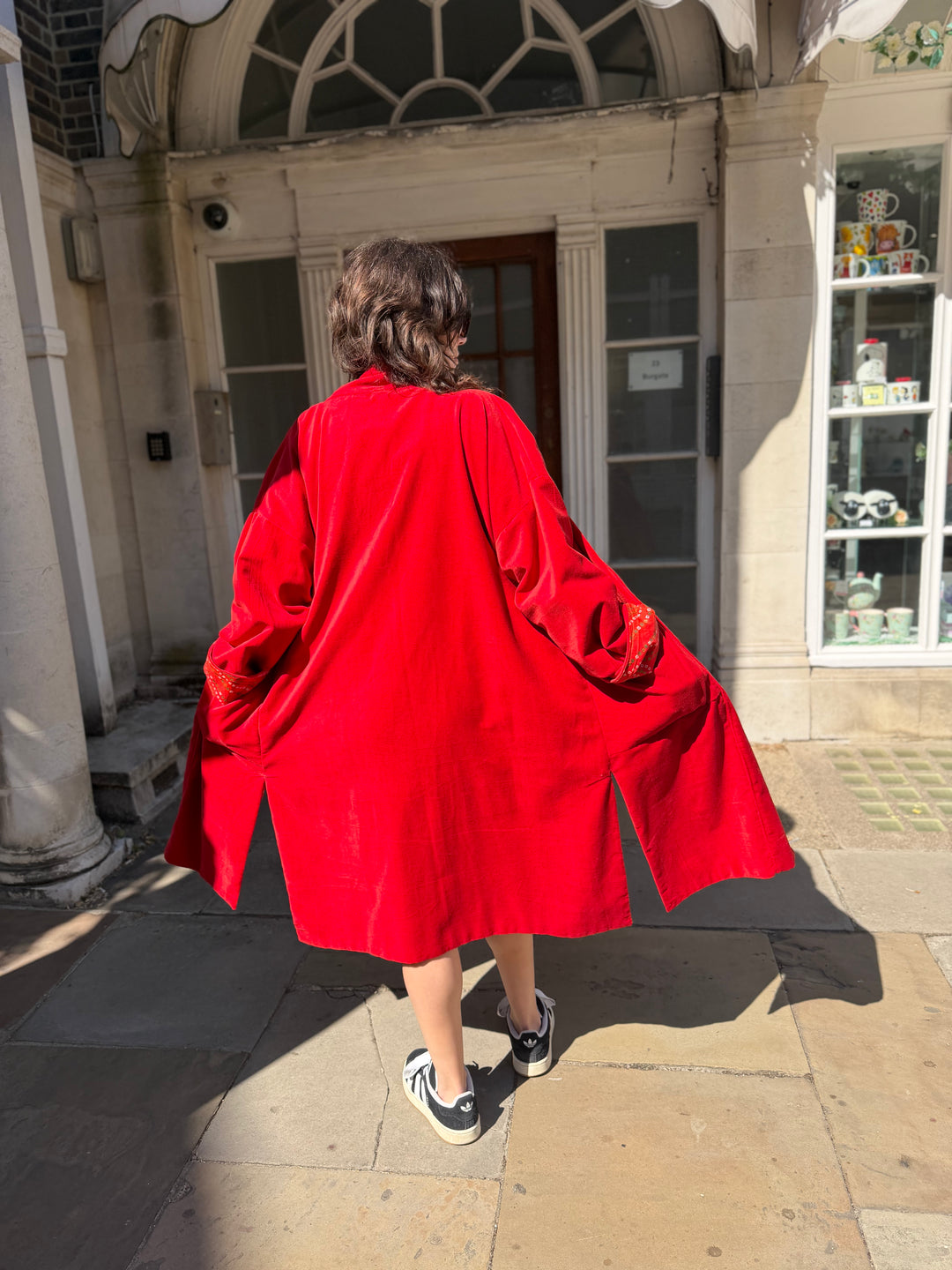 Crimson Magma Velvet Coat