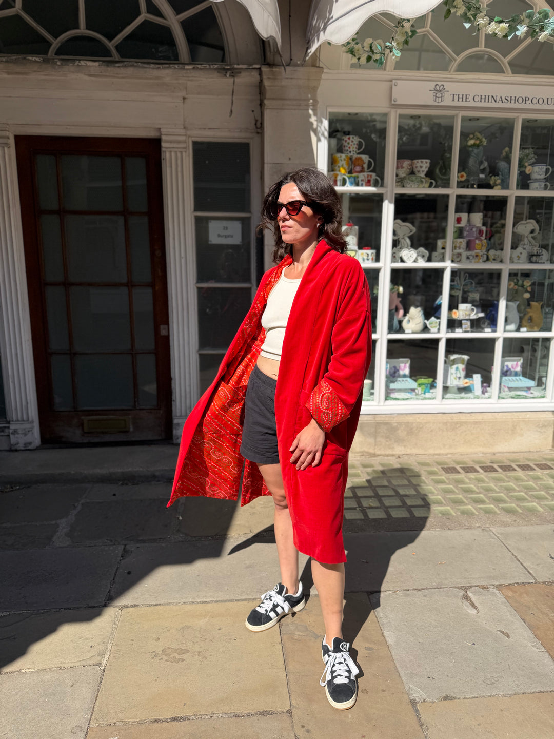Crimson Magma Velvet Coat