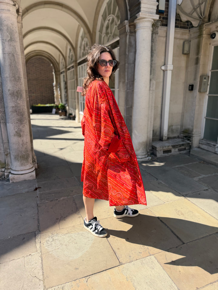 Crimson Magma Velvet Coat