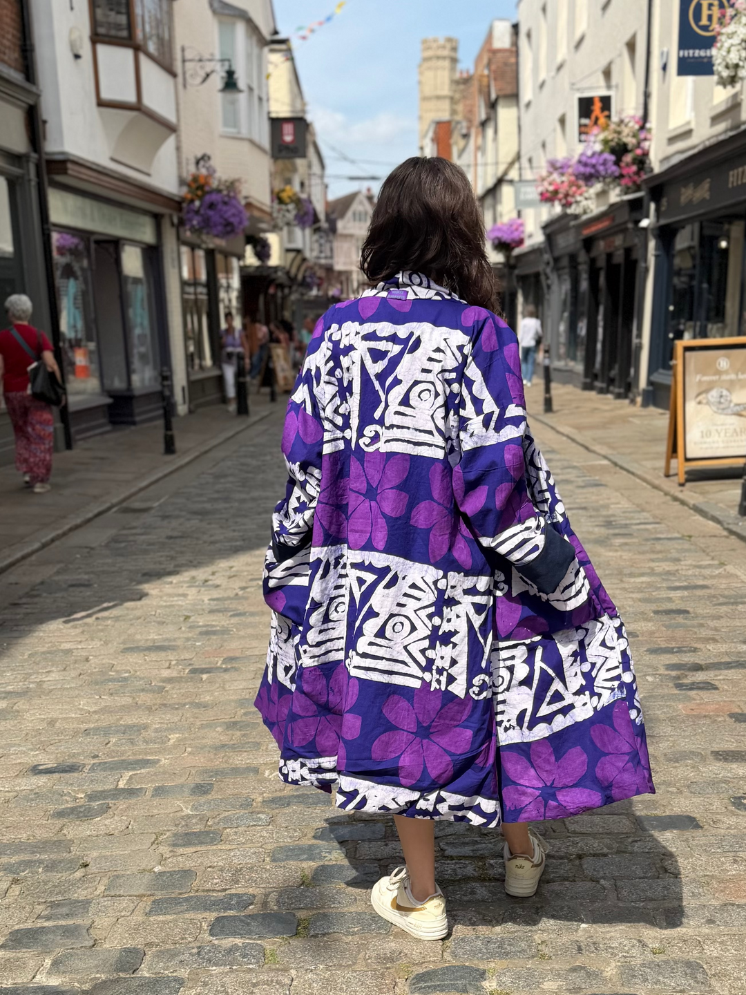 Purple Dreams Reversible Linen Coat