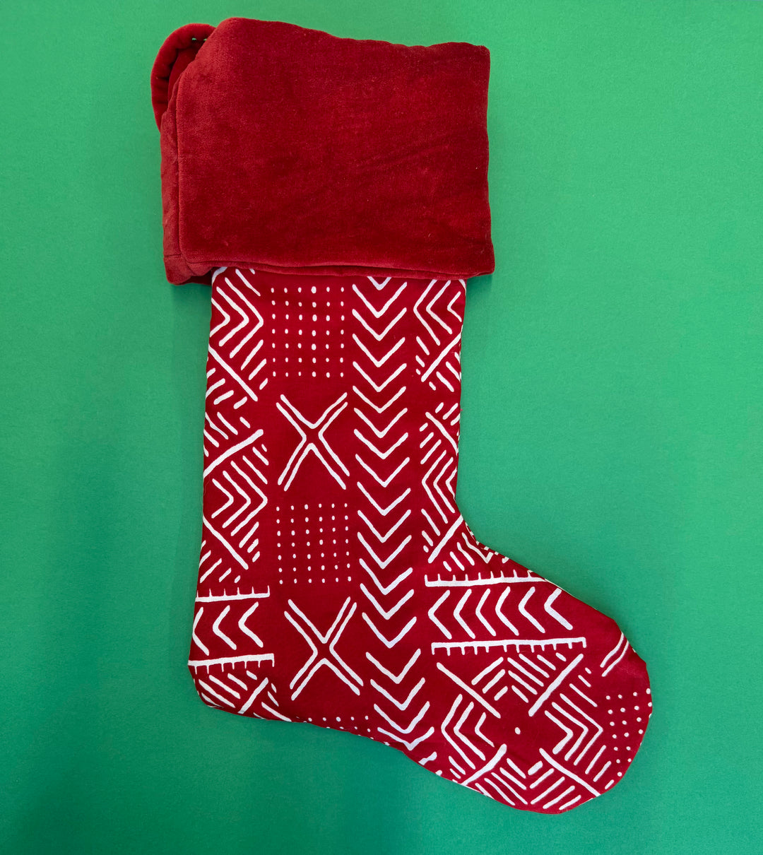 Santas Wax Handmade Christmas Stocking