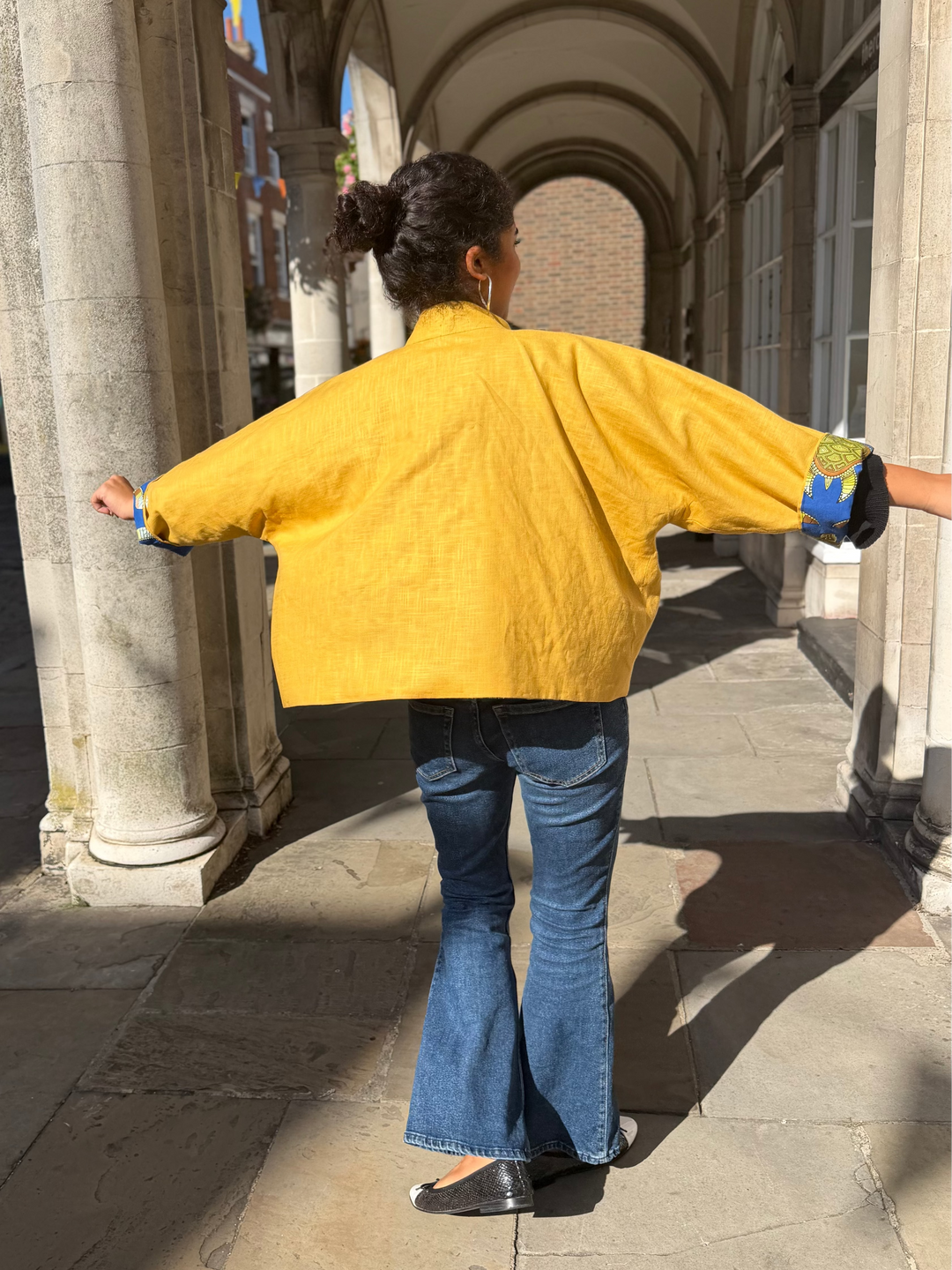 Sea Turtles Linen Jacket: Reversible