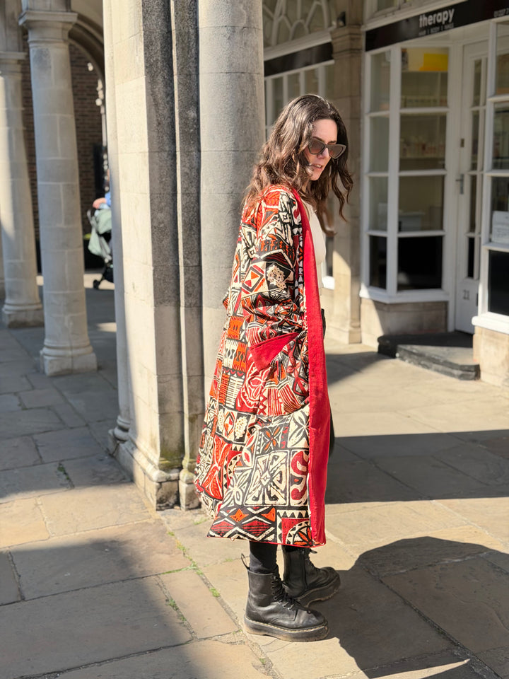 Big Jollof Velvet Coat: Reversible