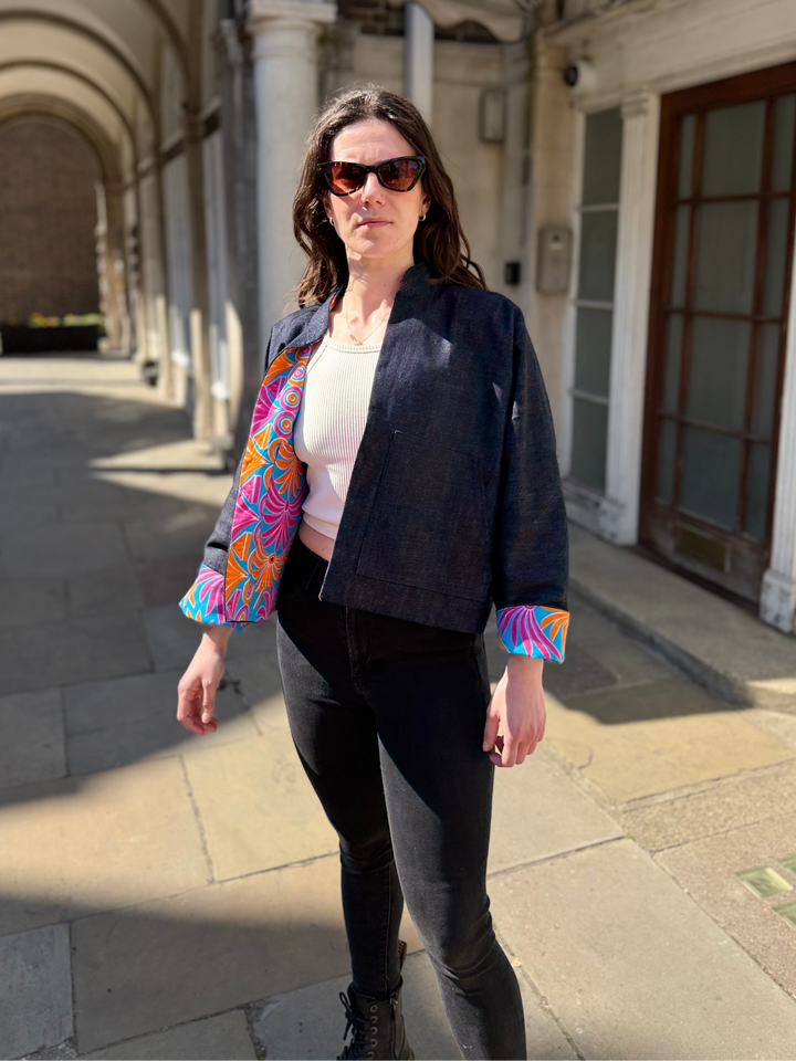 Hotel Tropicana Denim Jacket: Reversible