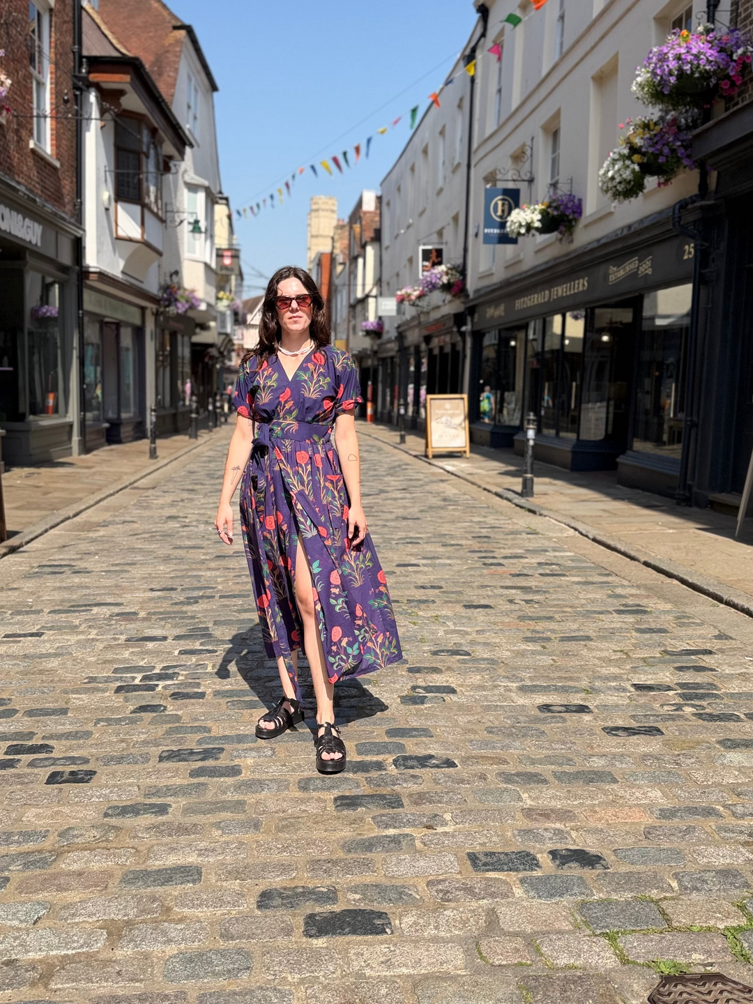 Floral Wilderness Wrap Dress