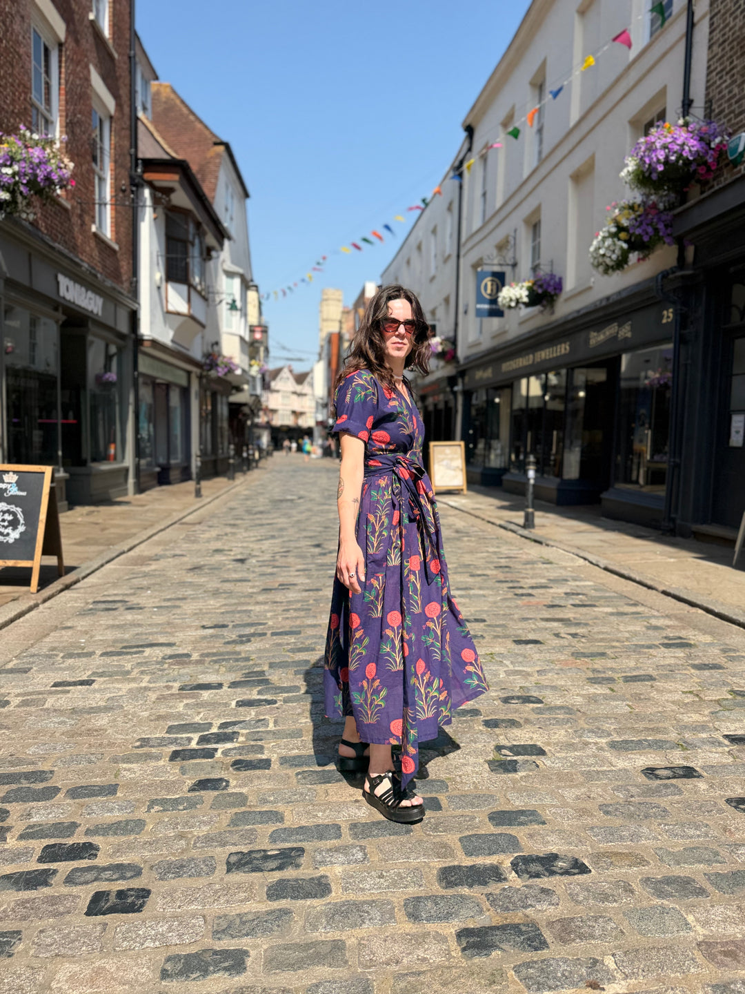 Floral Wilderness Wrap Dress