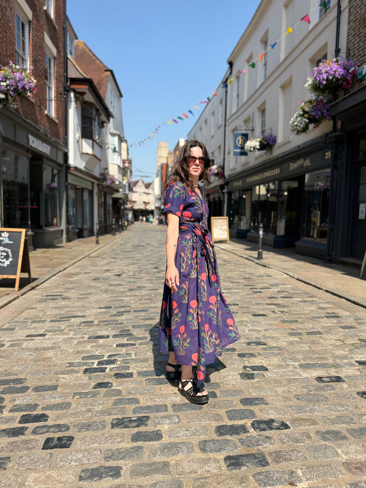 Floral Wilderness Wrap Dress