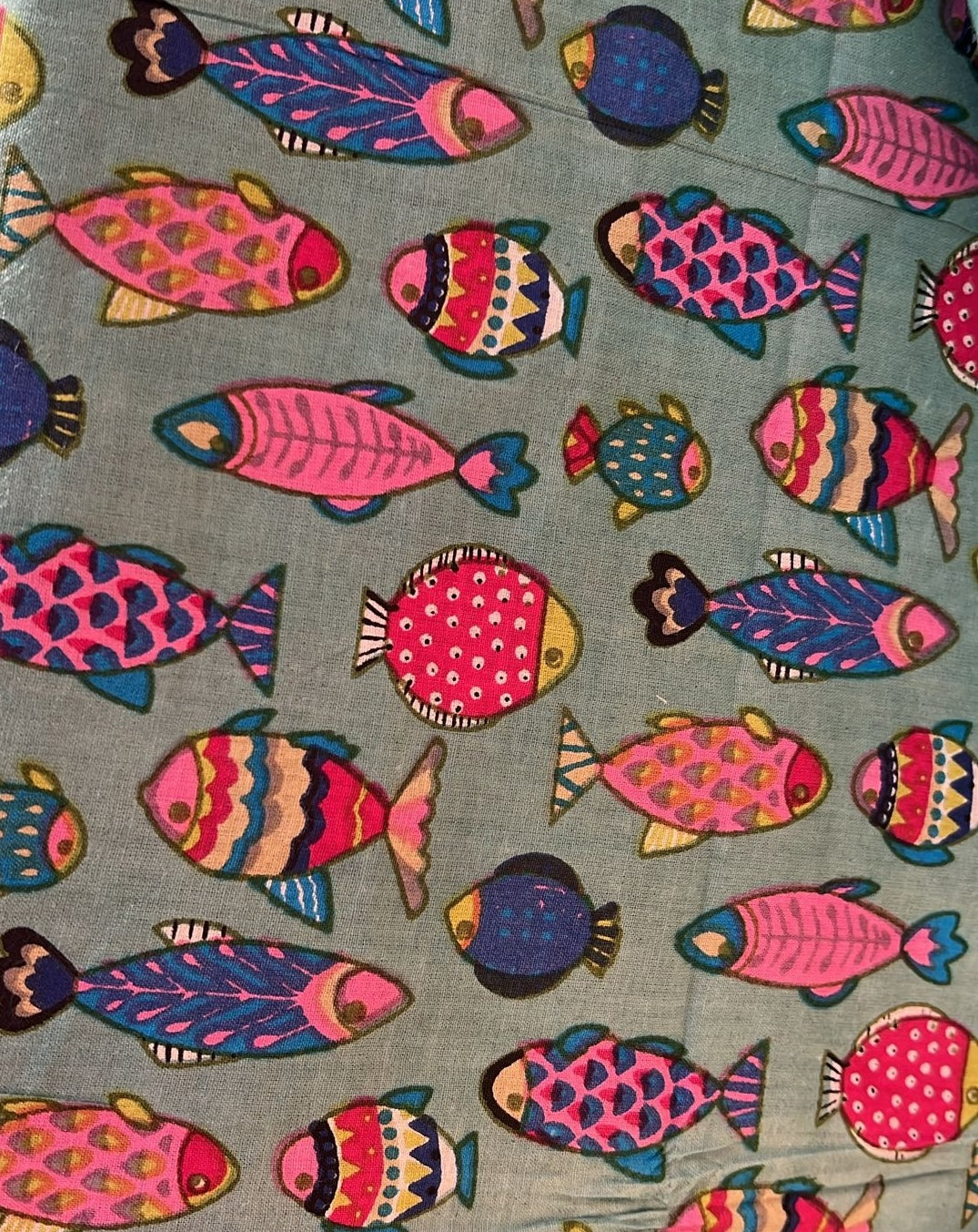 Sushi Bar Screen Print Cotton - Violet Elizabeth