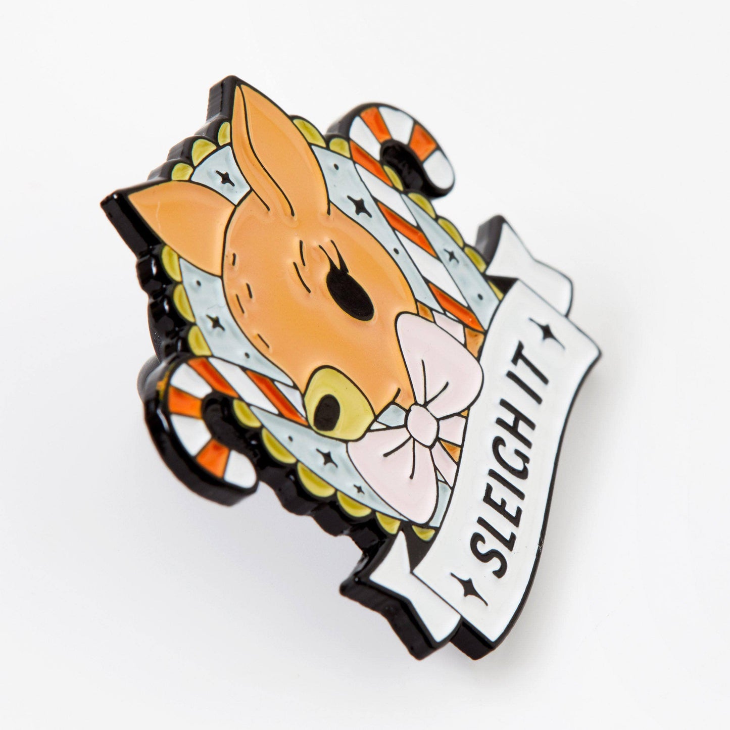 Sleigh It Enamel Pin