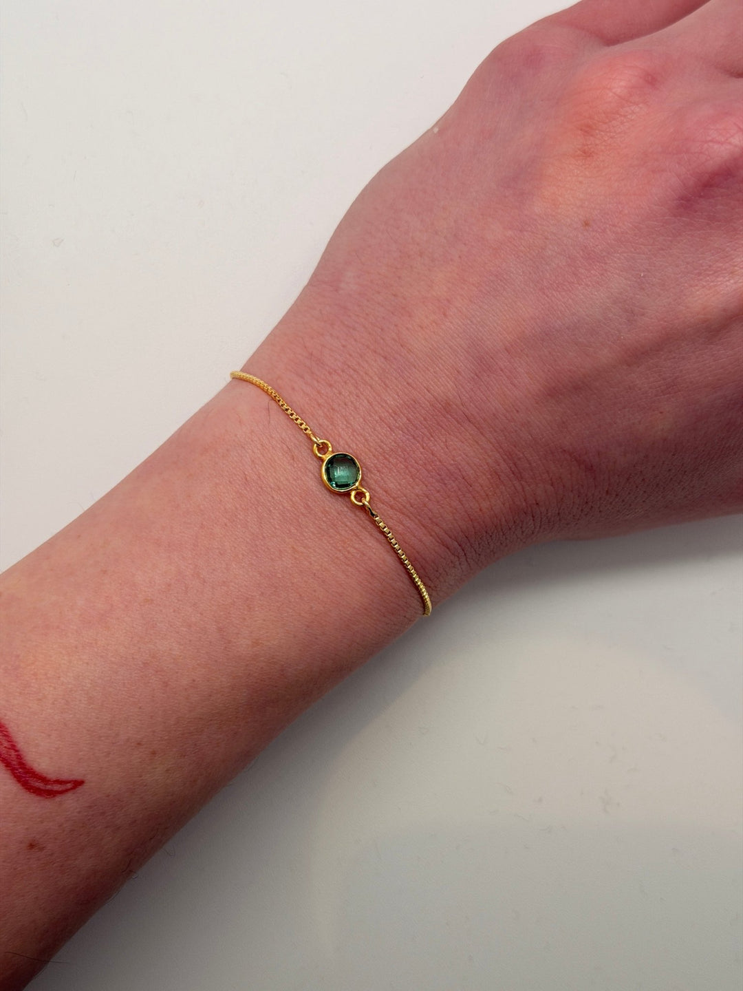 Adjustable Apitite And Gold Plated Bracelet - Violet Elizabeth - Jewellery