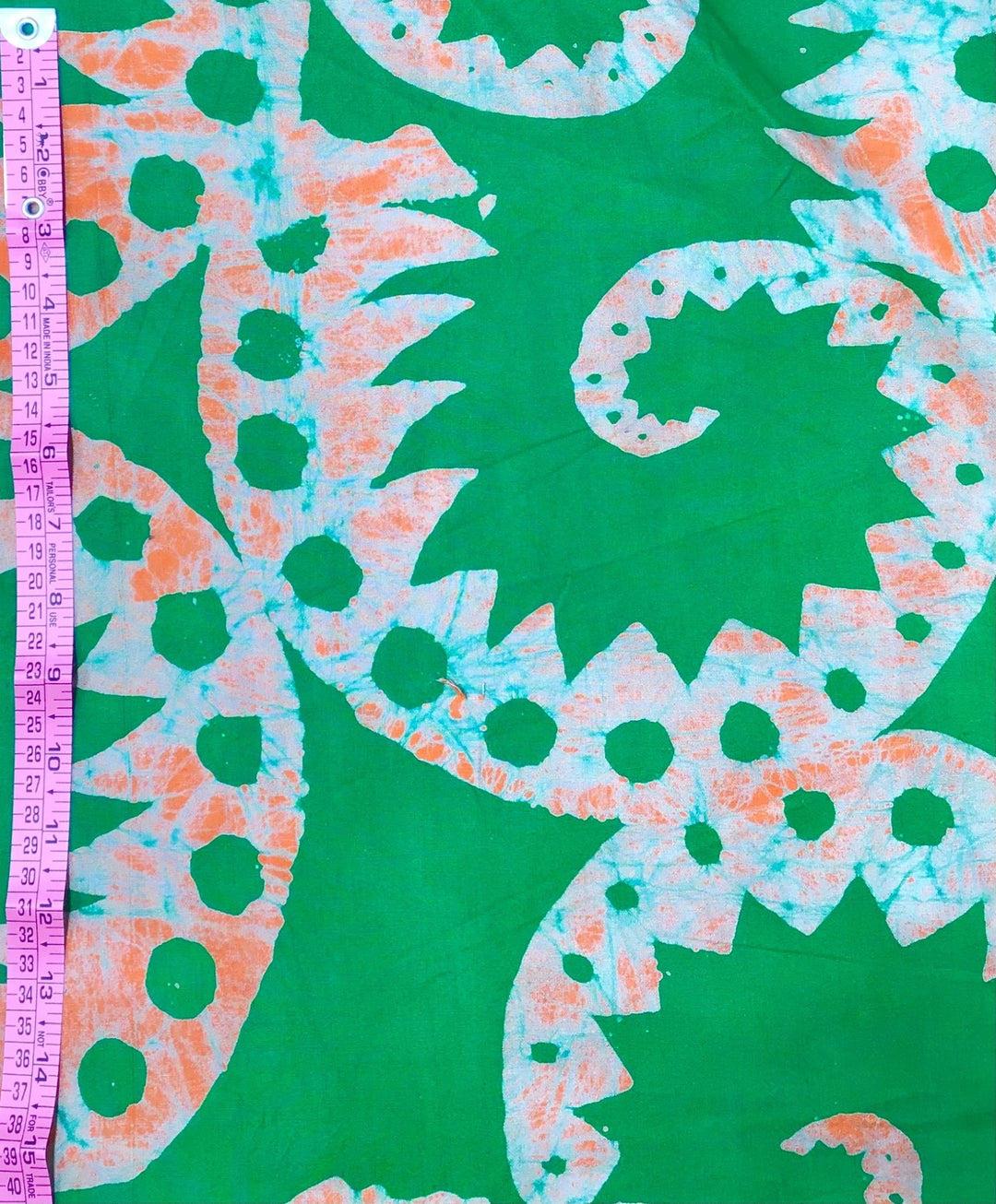 Alligator Tails Batik Fabric - Violet Elizabeth - Haberdashery