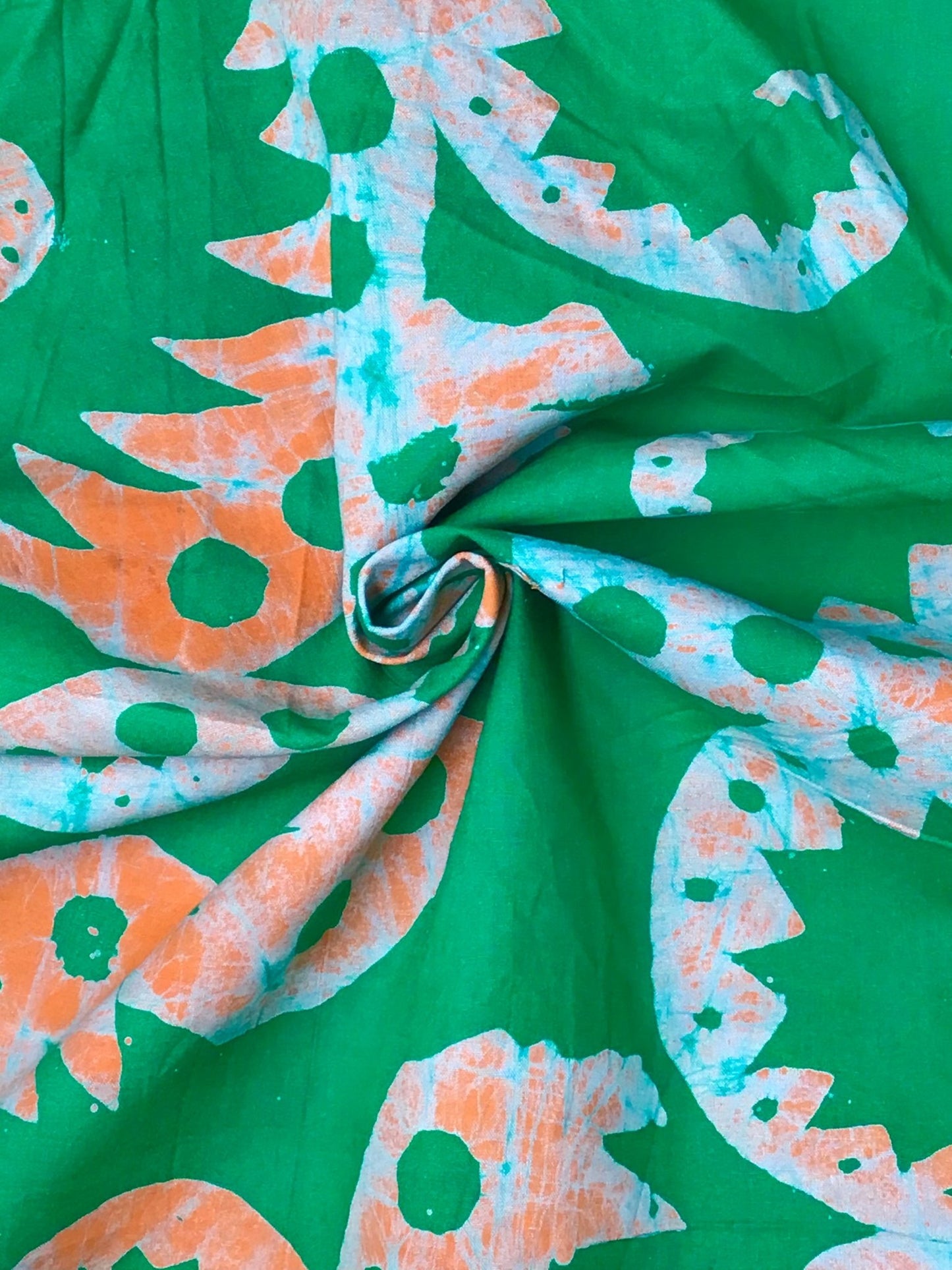 Alligator Tails Batik Fabric - Violet Elizabeth - Haberdashery