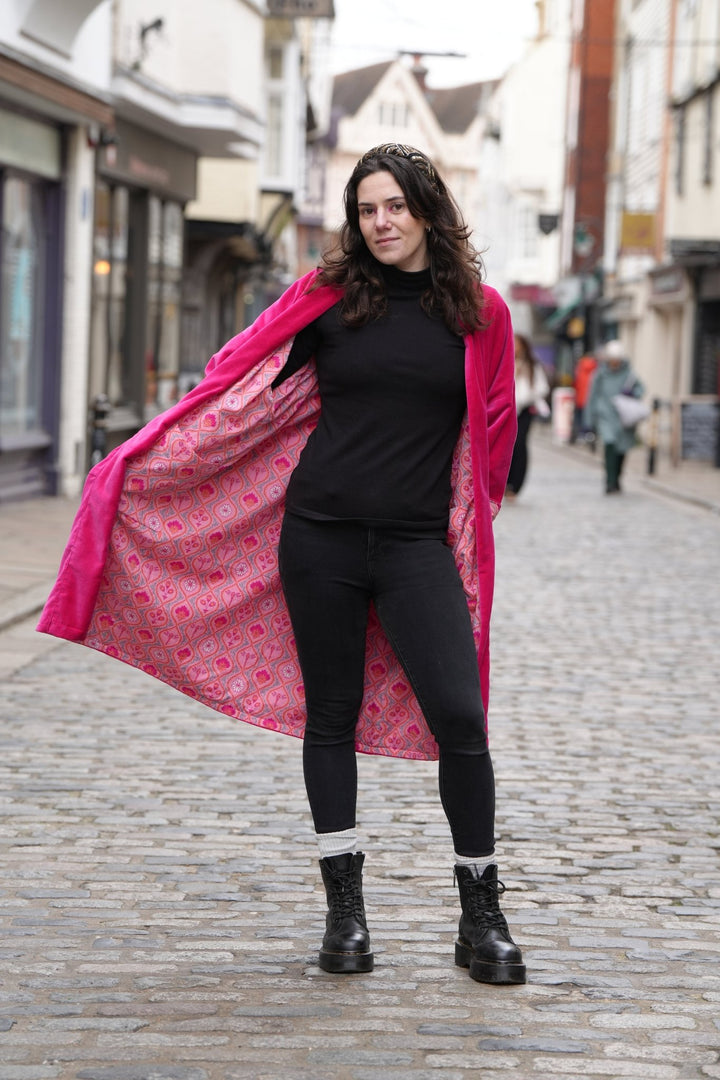 Anisoptera Pink Velvet Coat - Violet Elizabeth - Clothing